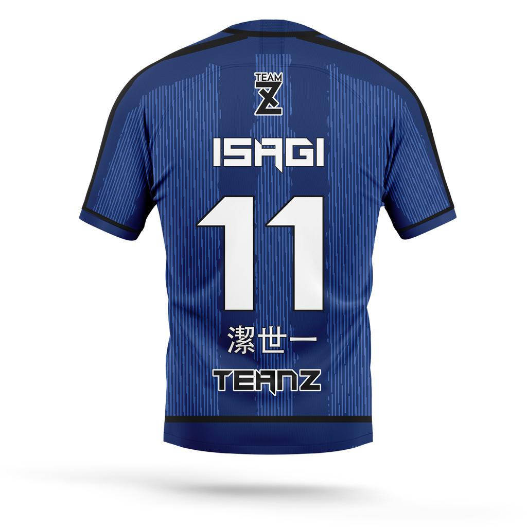Anime Blue Lock TEAM-Z Club Trikot Eleven Isagi Nagi T-Shirt Herren- und Damenbekleidung Charakterdruck Tops Herren T-Shirts
