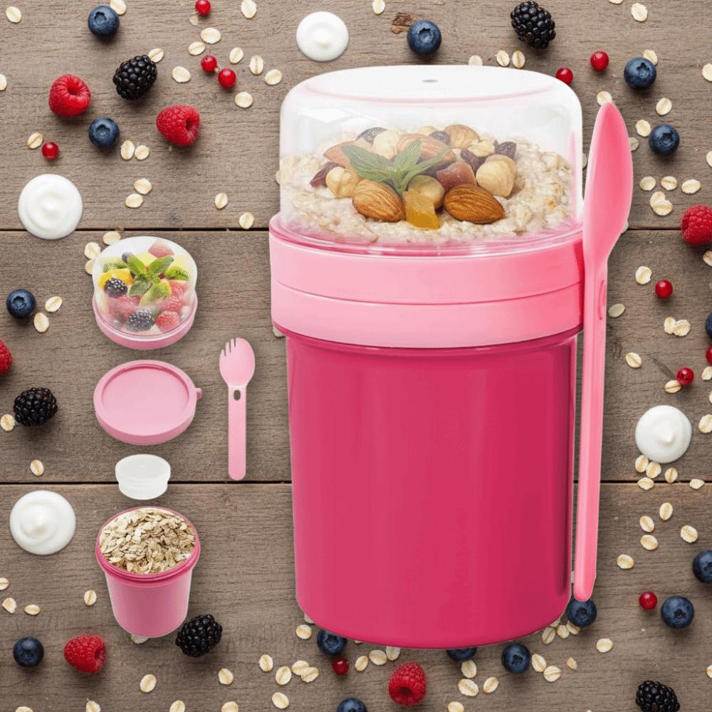 With Spoon Oatmeal Cup Dressing Holder Fruit Cup Kitchen Tableware Yogurt Container  School