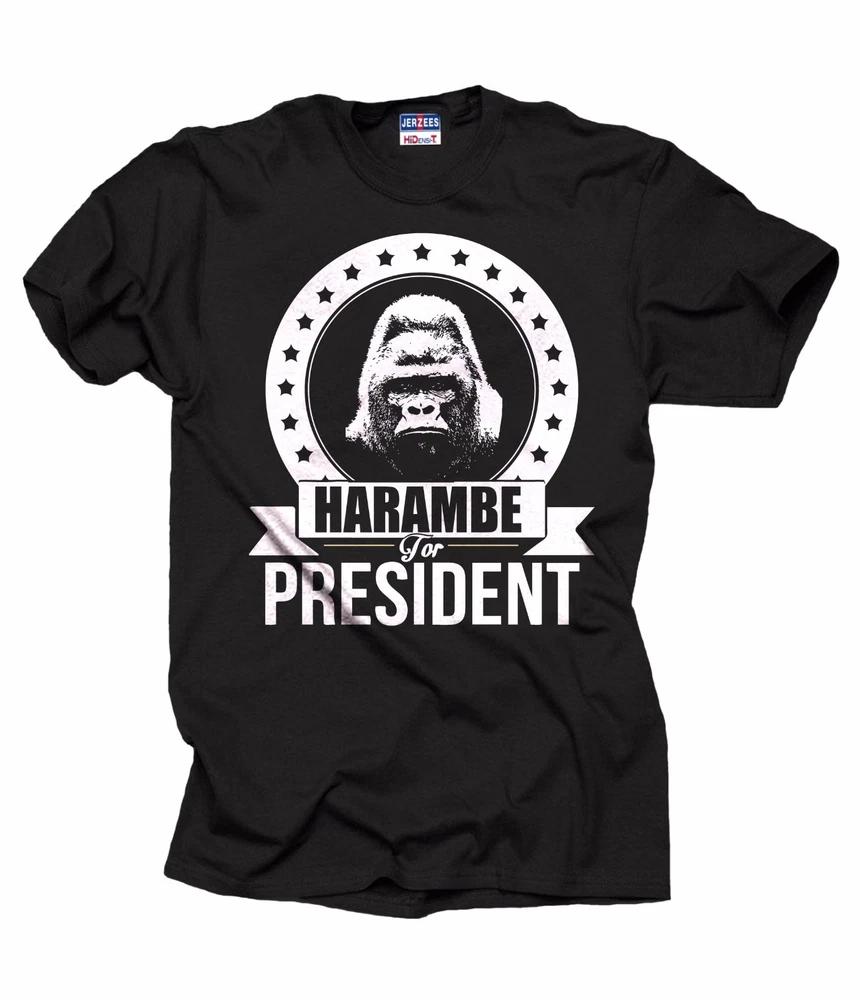 Harambe For President Tshirt Harambe Gorilla Shirt Support Harambe Shirt S