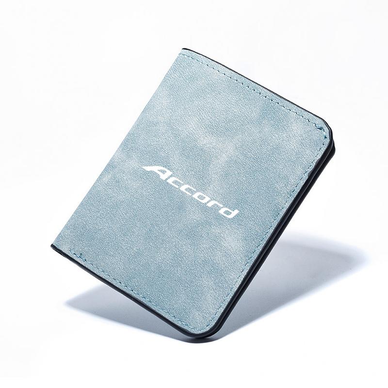 Fashion Car Emblems Driver License Cover Credit Card Wallets Holder Accessory For Honda Accord CRV Civic Jazz City Odyssey Mugen XD9
