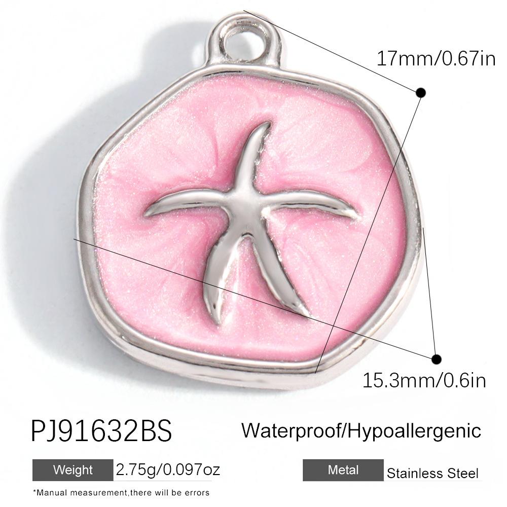 Heart Cat Dog Owl Oil Drop Ocean Style Pendants 18K Gold Plated Stainless Steel Charms Fashion Jewelry Gold Pendants