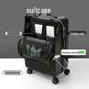 OEING Front-Opening Hardside Carry-On Suitcase