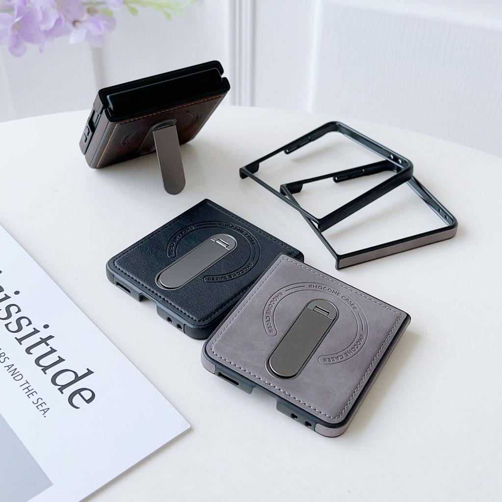 Samsung Z Flip7 Armor Shield Rotating Stand Magnetic Case