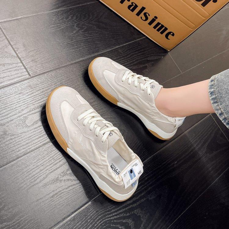 

Обувь Dexun летняя дышащая обувь Форреста Гампа женская 2025 новая весна и лето универсальная повседневная спортивная обувь для скейтборда маленькие белые туфли женские 40 бежевый