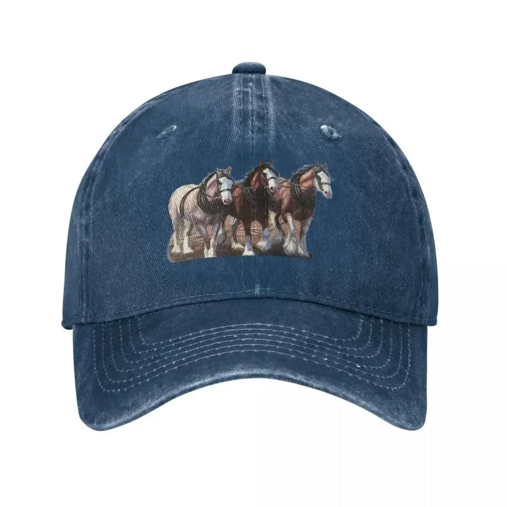 Clydesdale Horses Baseball Cap Derby Hat Foam Party Hat Golf Hat Unisex Hard Womens Beach Unisexs