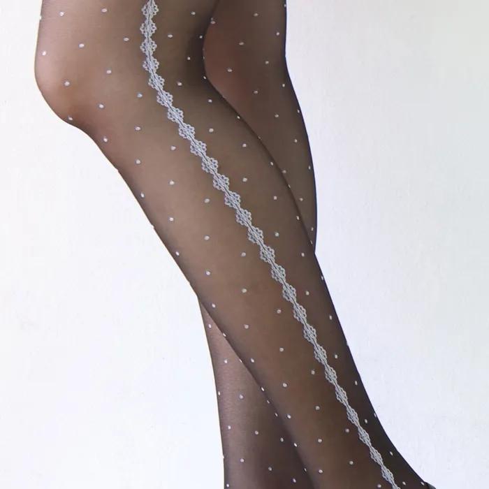 Dot lace stockings
