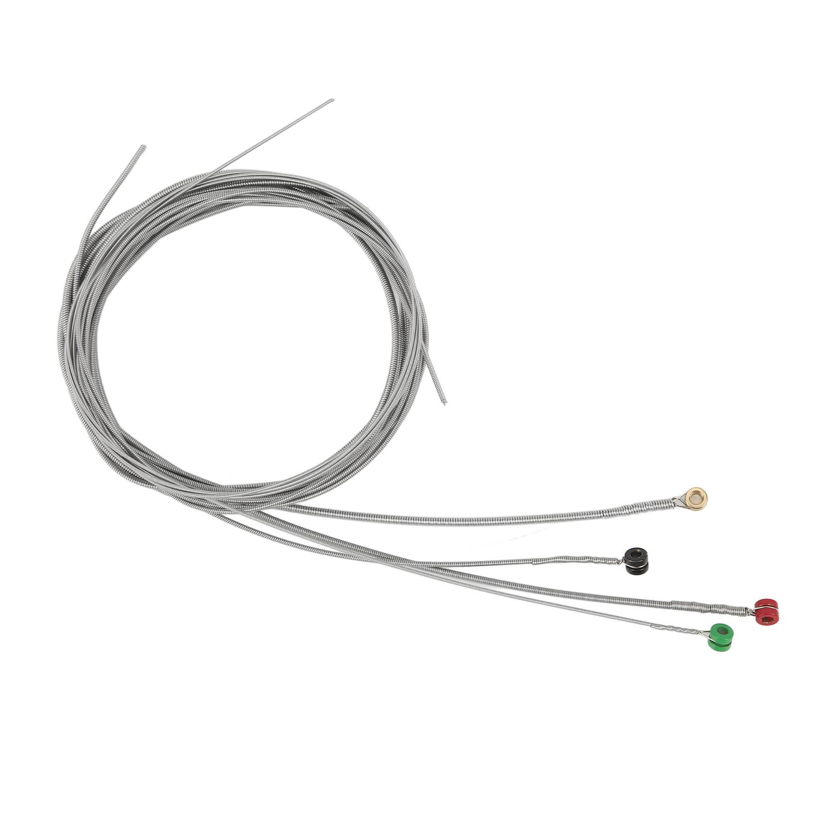 

4 шт. Струны для электробаса Жесткий металл Цветная головка Прочные Запасные Гитарные аксессуары для