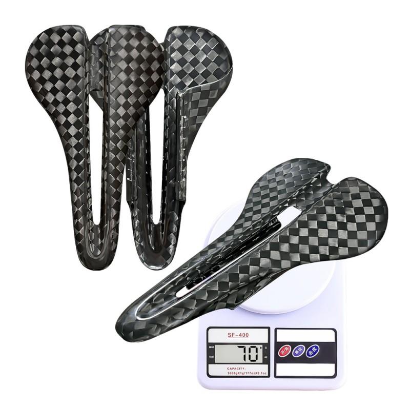 Ultra-Light Carbon Fiber Bicycle Saddle Road Mountain Folding Bikes 70g Universal Seat