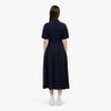 Lacoste Women's Fit and Flare Short Sleeve Pique Dress EF211E-56GHDE