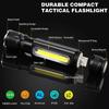 Magnet Bottom Portable LED Flashlight Handheld Long Lasting Mini Camping Lamp Red Light Waterproof Emergency Lighting Fishing