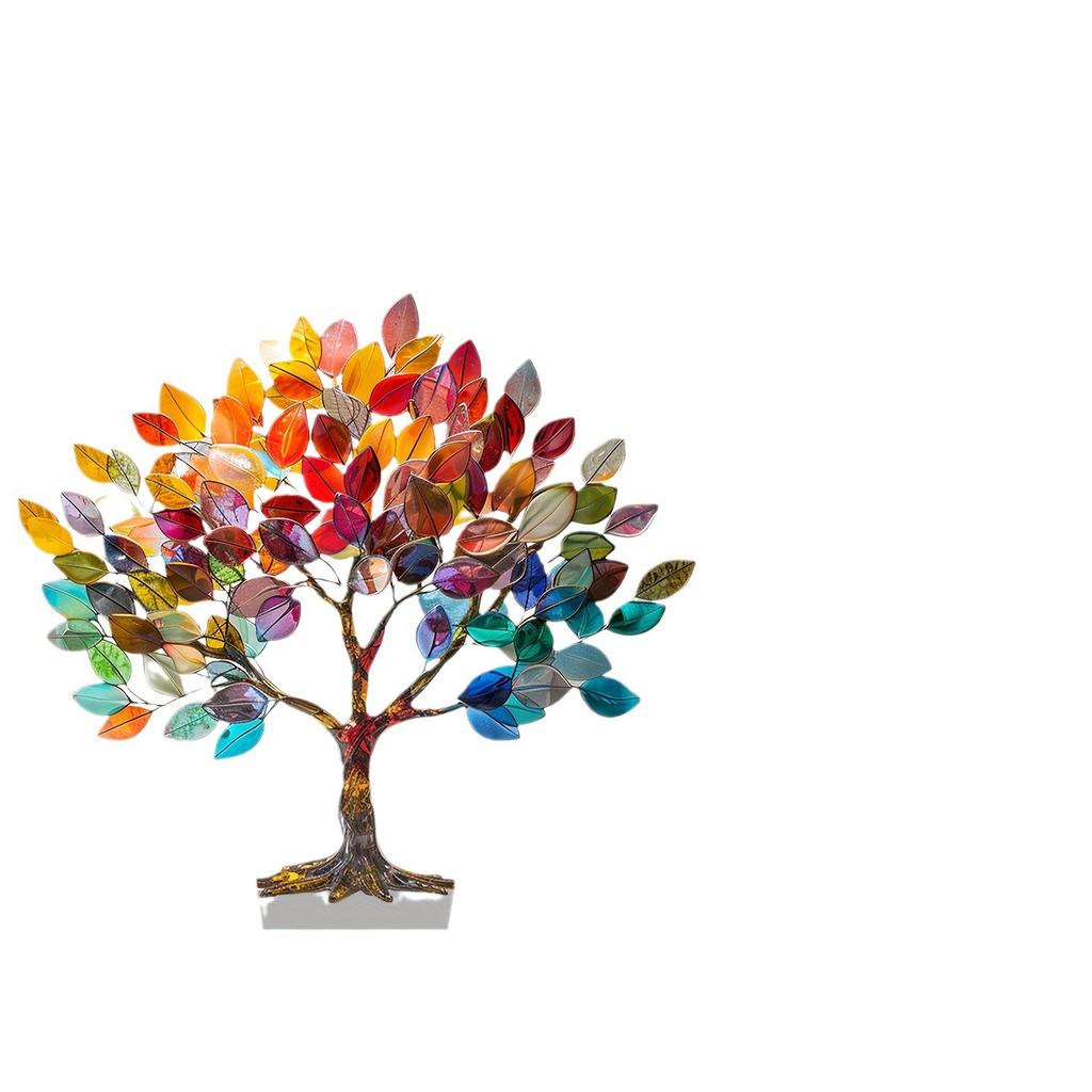 Hayat Ağacı Akrilik Masaüstü Dekoratif Küçük Süsler Su Geçirmez Giyilebilir Masa Tezgahı Kolye Süsleri