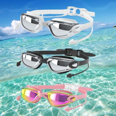 Adult High-definition Adjustable Swimming Goggles for Men and Women UV Protection Anti Fog and Waterproof Glasses Swimming