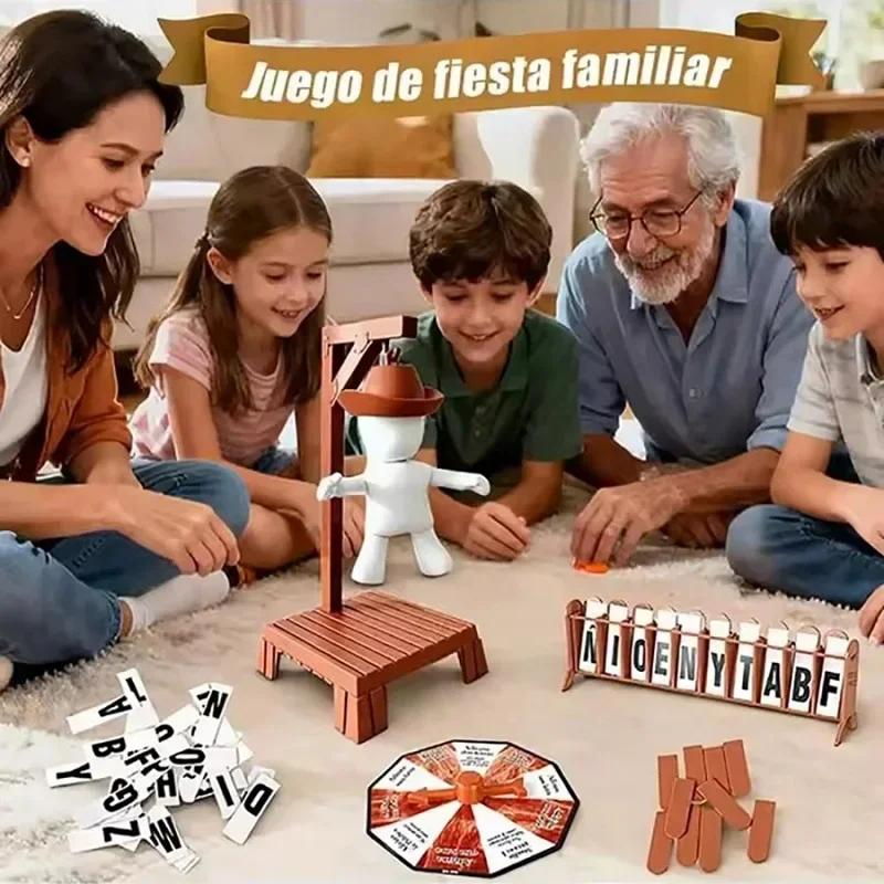 Cowboy Magnetic Hangman Board Games Mystery /Guessing Word %^%Before Hank Falls Hanging *With Doll Travel Table Game