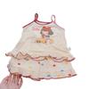 Summer Girls Cartoon Lace Camisole And Shorts 2 Piece Set Baby Home Clothes