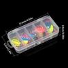 10Pcs Colorful Metal Spinner Baits Set Trout Fishing Lures Sequins Baits Treble Hook Hard Metal Baits Crankbaits Enduring