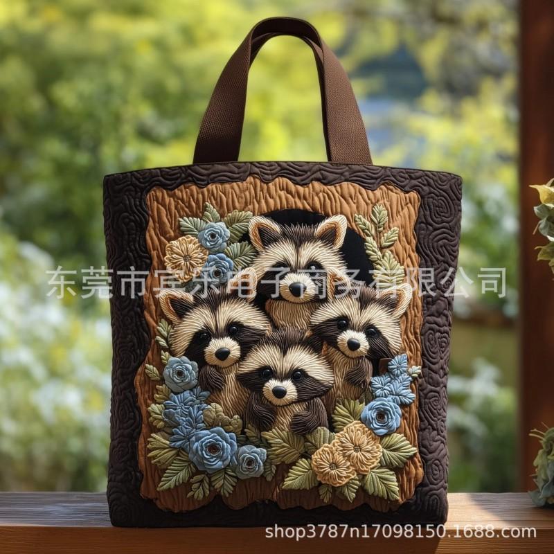 3D Printed Tote Bag Crossbody Women 600D Oxford Fabric Fashion Handbag