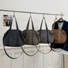 Large Capacity Canvas Tote Bag Women Spacious Crossbody Shoulder With Zip Street Style Daily Commute Travel