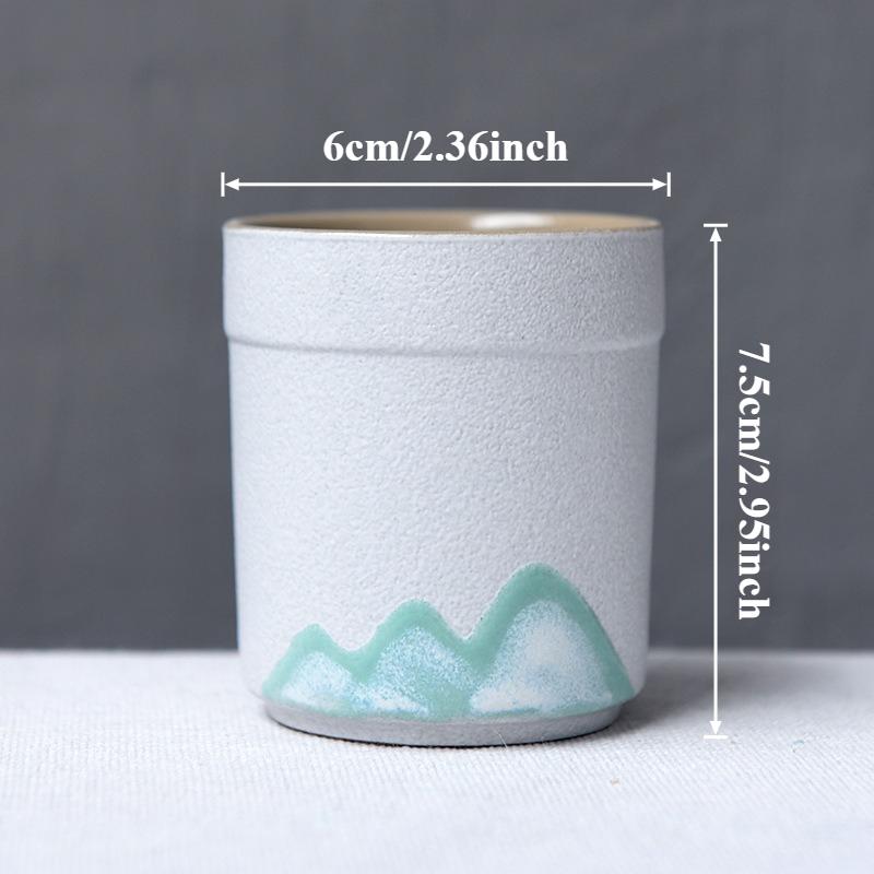 128ml New Handmade Rough Ceramic Tea Coffee Cup Japanese Vintage Style Mug for Kung Fu Tea/Sake & Daily Coffee Cup Ceramic Cup