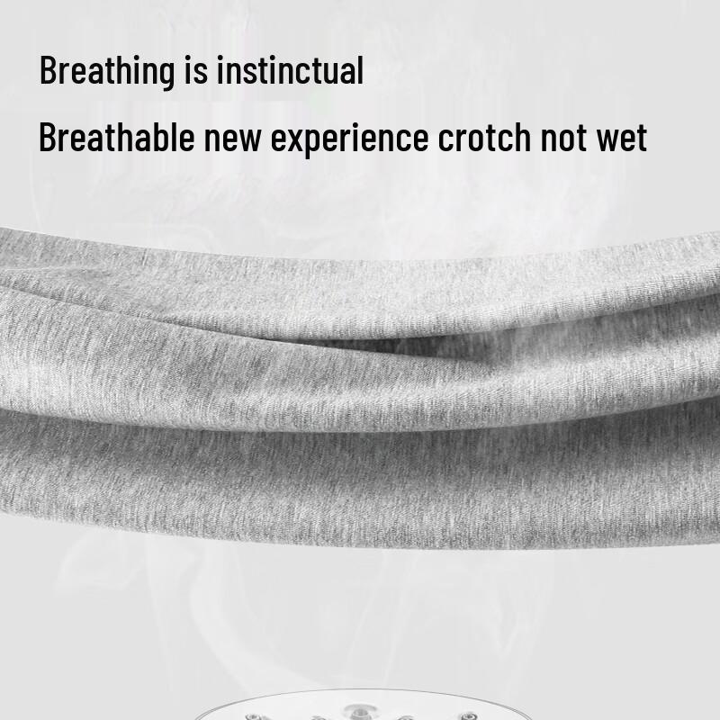 Men's Pure Cotton Antibacterial Boxer Briefs 4-Pack