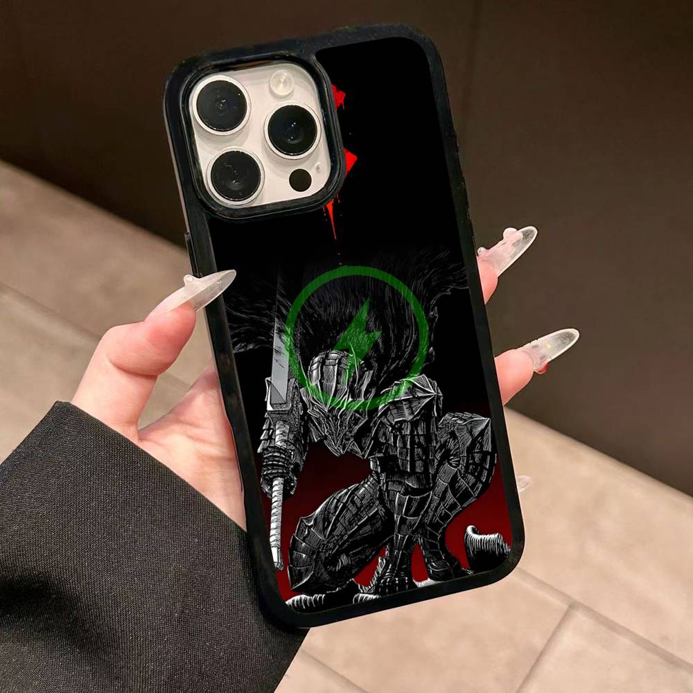 Comic Cool Berserk Phone Case For IPhone 13 14 15 11 12 16 17 Pro Max Plus For Magsafe Magnetic Shell
