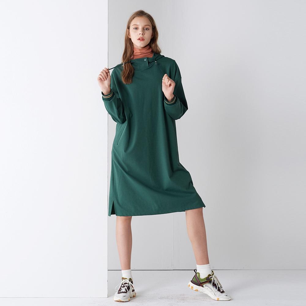 PINBLACK Bar-Code Long Hood One-Piece Green