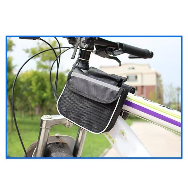 Bicycles Top Tube Bag, Cycling Frame Pouches Waterproof Bicycles Beam Pouches Front Crossbars Bag for Riding Sports
