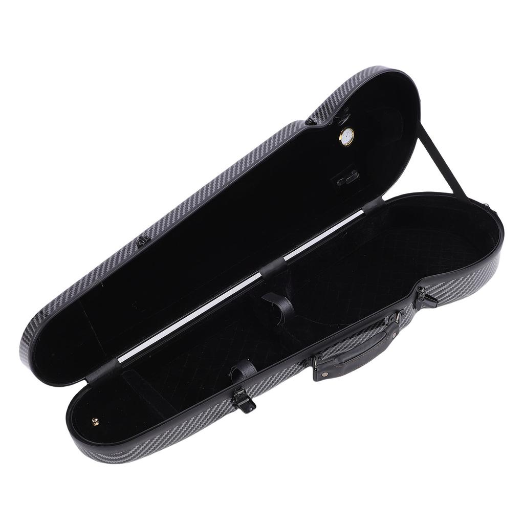 Violin Storage Box for 4 4 3 4 1 2 1 8 Size Lightweight Carbon Fiber Violin Case with Shoulder Straps Built In