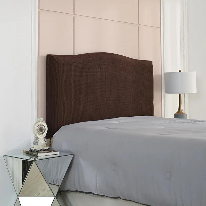 

Современный и минималистичный однотонный всесезонный универсальный эластичный чехол для защиты кровати, чехол для изголовья, ткань W200xH75cm 1pcs