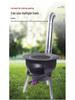 Portable Outdoor Firewood Stove with Threaded Round Legs - New Model