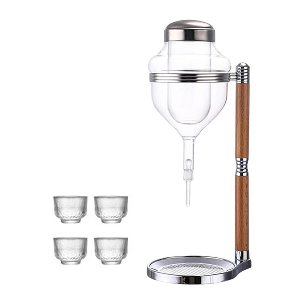 Glasses Sake Set for Barware Warmer or Cold Wine Argent