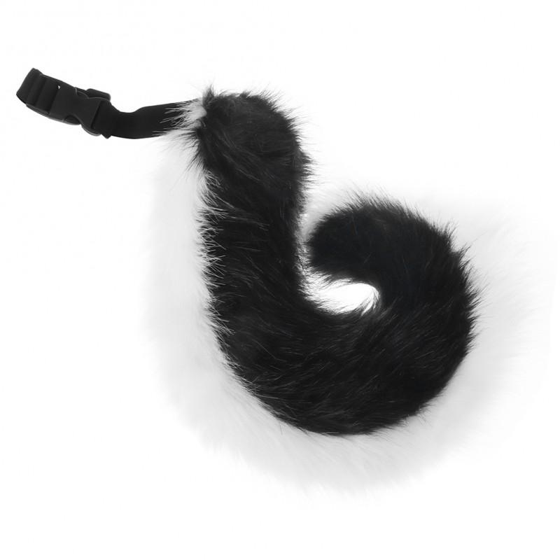 Handmade Plush Dog Ear Headband With Tail Accessory Cosplay Costume Party Performance Unisex Adult