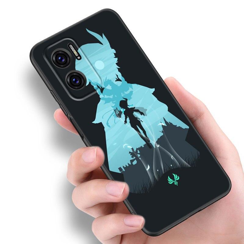 Game Genshin Impact Phone Case For Xiaomi Redmi Note 7 8 8T 9 9S 10 10S 10T 11 11S 4G 11E 11T Pro 5G Soft TPU Black Cover