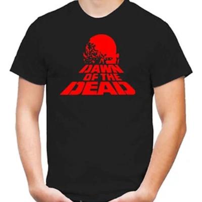 Dawn Of The Dead T Shirt Horror Zombie Skull Splatter Psycho Vintage Stretched Designer Clothes Graphic Homme Soft