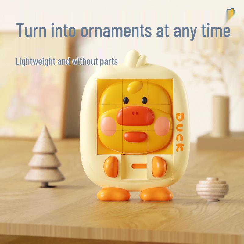 Cartoon Animal 3D Sliding Puzzle for Kids