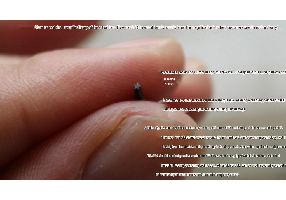 Nanch Nanqi S2 Steel Y0.6 T1 T2 Screwdriver for Apple, OPPO, Huawei, Vivo Phone Disassembly