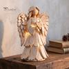 Ornement de Chambre de Fête 1/2 Pièces Figurine d'Arbre de Noël Lumineuse Vintage, Mini Centre de Table de Bureau, Décorations d'Hiver pour la Maison avec Lumières LED Chaudes, Pin