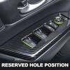 Matte Carbon Wood Grain Trim For Honda CRV CR-V 2017 - Car Inner Armrest Window Glass Lift Switch Garnish Protector Cover