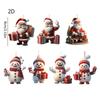 7pcs/set Cartoon Santa Claus Hanging Pendant Snowman Car Haning Pendants  Christmas Day