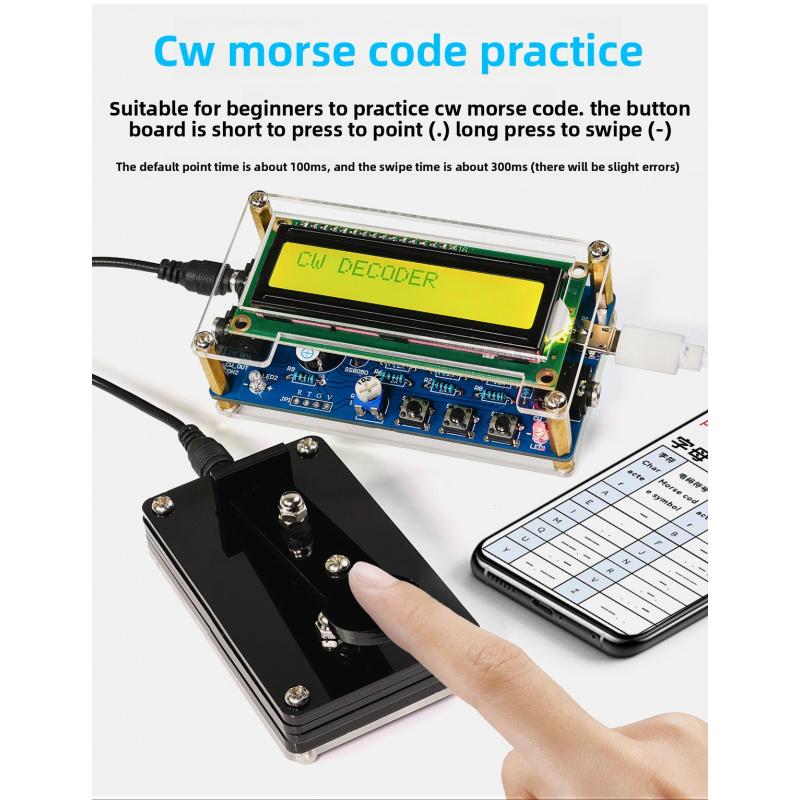 Upgraded VersionCWMorse Code Decoder Practice Device Electronic ComponentsDIYCircuit Board Soldering Practice Kit