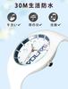 Unisex rubber strap water resistant for everyday easy to for testing wristwatch, use, read, white,