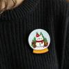Bag Decorative Pins Christmas Cartoon Cat Enamel Brooch, Kitten Badge Pin for Backpack Accessories Men Women, Sweater Cardigan Coat Dress Jewelry