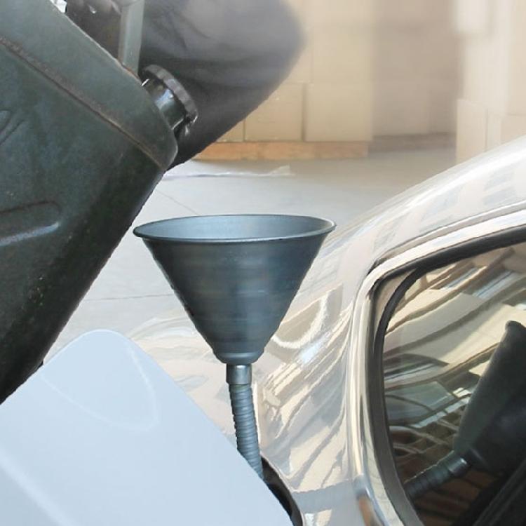 Multiple Angles Metal Funnel with Flexible Spouts & Metal Filter Vehicle Maintenance Funnel for Clean Fuels 