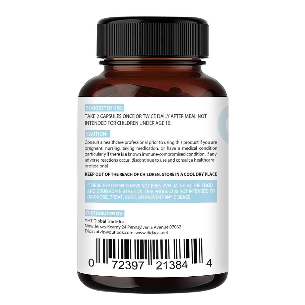 Didacat Men's Probiotic Supplement for Gut Health, 120 Capsules