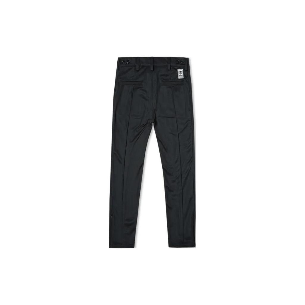 Adidas X Neighborhood Solid Color Button Straight Leg Casual Pants Men Bottoms Black S15226