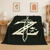 Classic Z-Zelda Cartoon Games Soft Flannel Throw Blanket,Cozy Blanket for Bed,Couch,Sofa,Bedroom,Living Room,Picnic Kids Camping