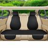 Universal Breathable Cotton-Linen Car Seat Cushion - Non-slip, Four Seasons Comfort.