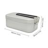 Camping Bento Box Tin Aluminum Alloy Camping Lunch Box Container with Foldable Handle for Outdoor Camping Hiking Backpacking Traveling