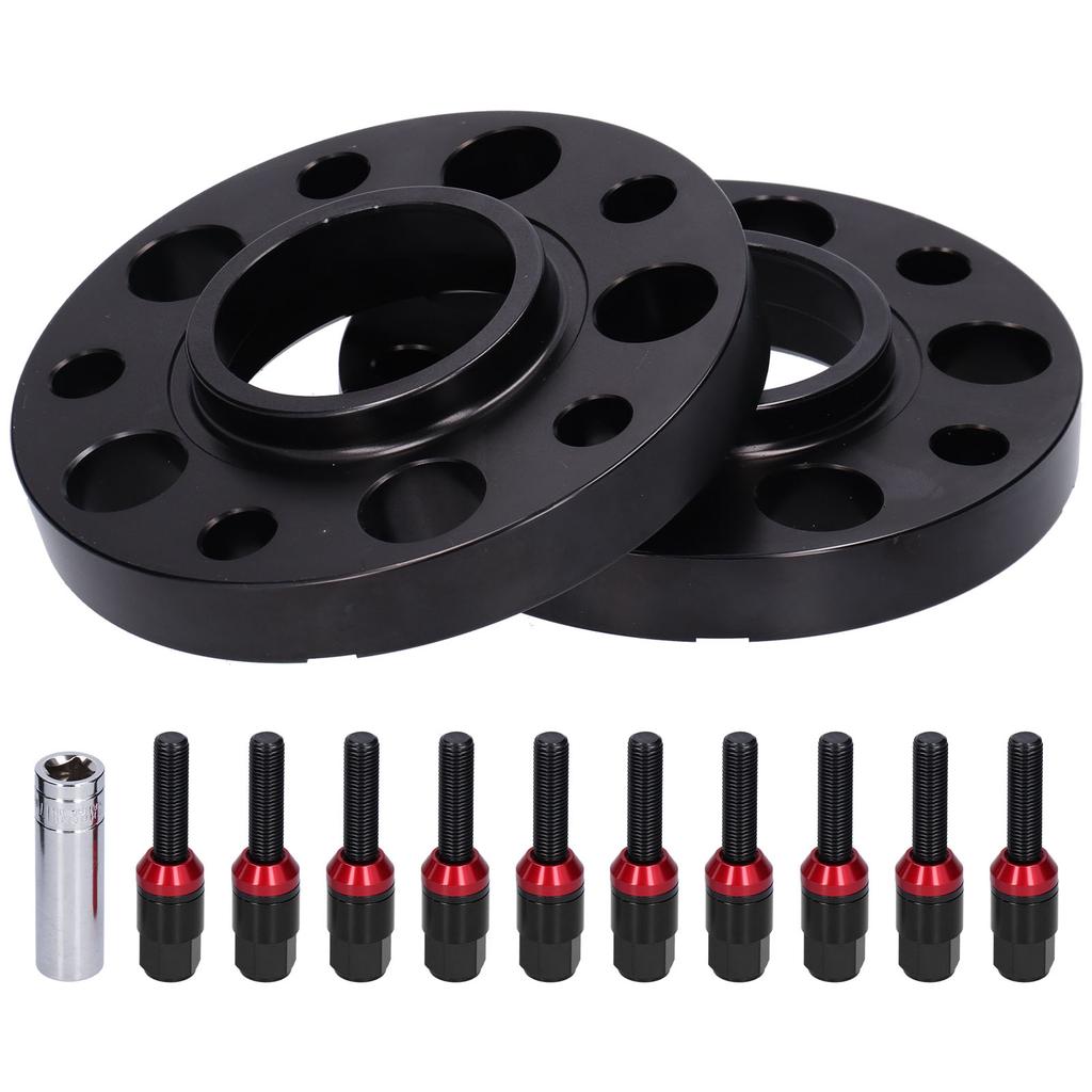 20mm Wheel Spacer Kit Forged Lug Centric Adapter Replacement for 1 SERIES 116d 118d 120i 130i 2004‑2013Black