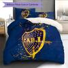 Klub Atlético Boca Juniors Wzór Pościel Kołdra Zestaw Dekoracja Domu Prezent (1 * poszwa na kołdrę + 2 * poszewki na poduszki bez rdzenia).xwn