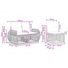 Garden Sofa Set 12 Pcs Grey and Dark Grey Poly Rattan